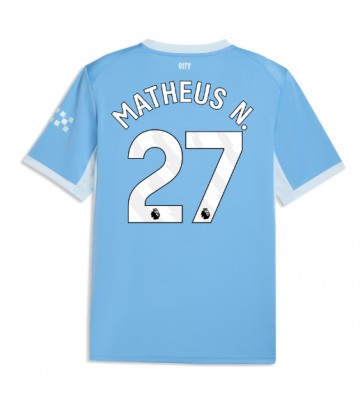 Manchester City Matheus Nunes #27 Hjemmebanetrøje 2026-27 Kortærmet